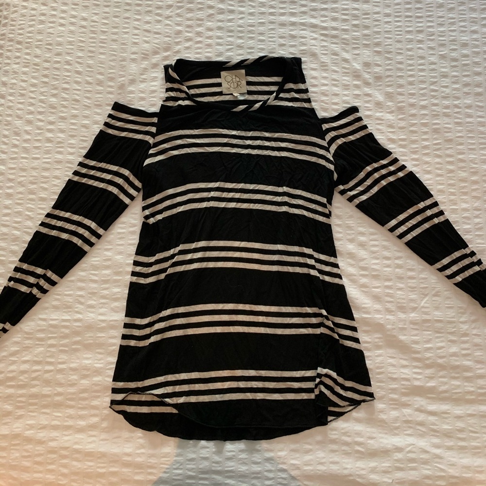 Stripped long sleeve top